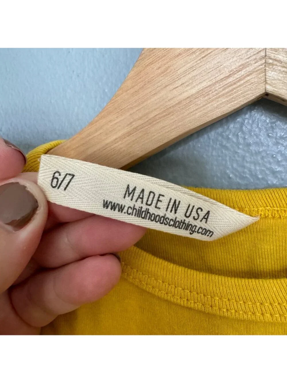 Childhoods Clothing size years